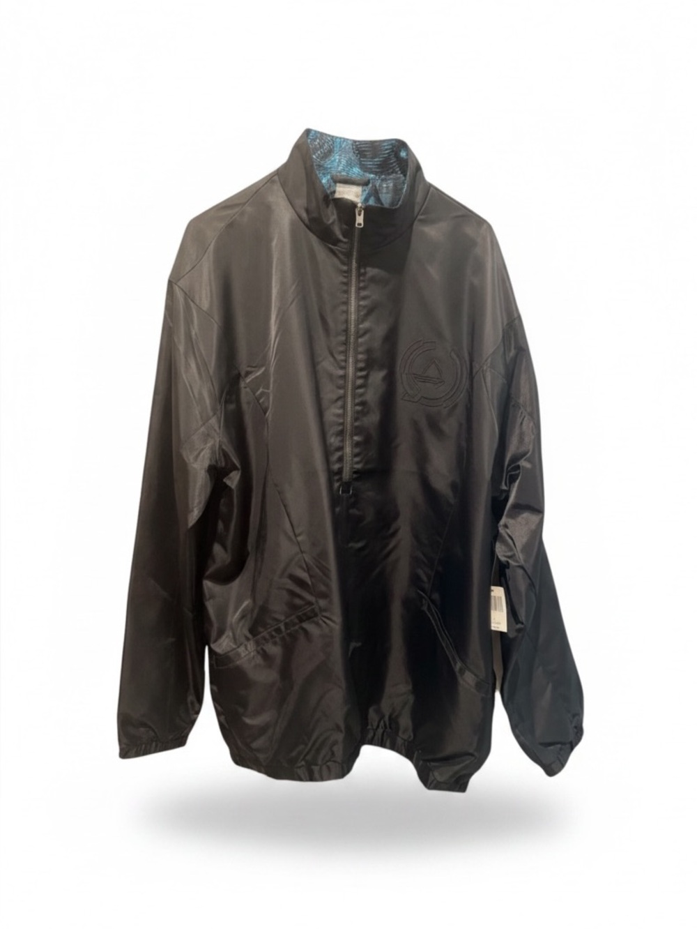 Marvel Black XL Windbreaker Jacket Zip Closure Logo Accent Pockets Casual